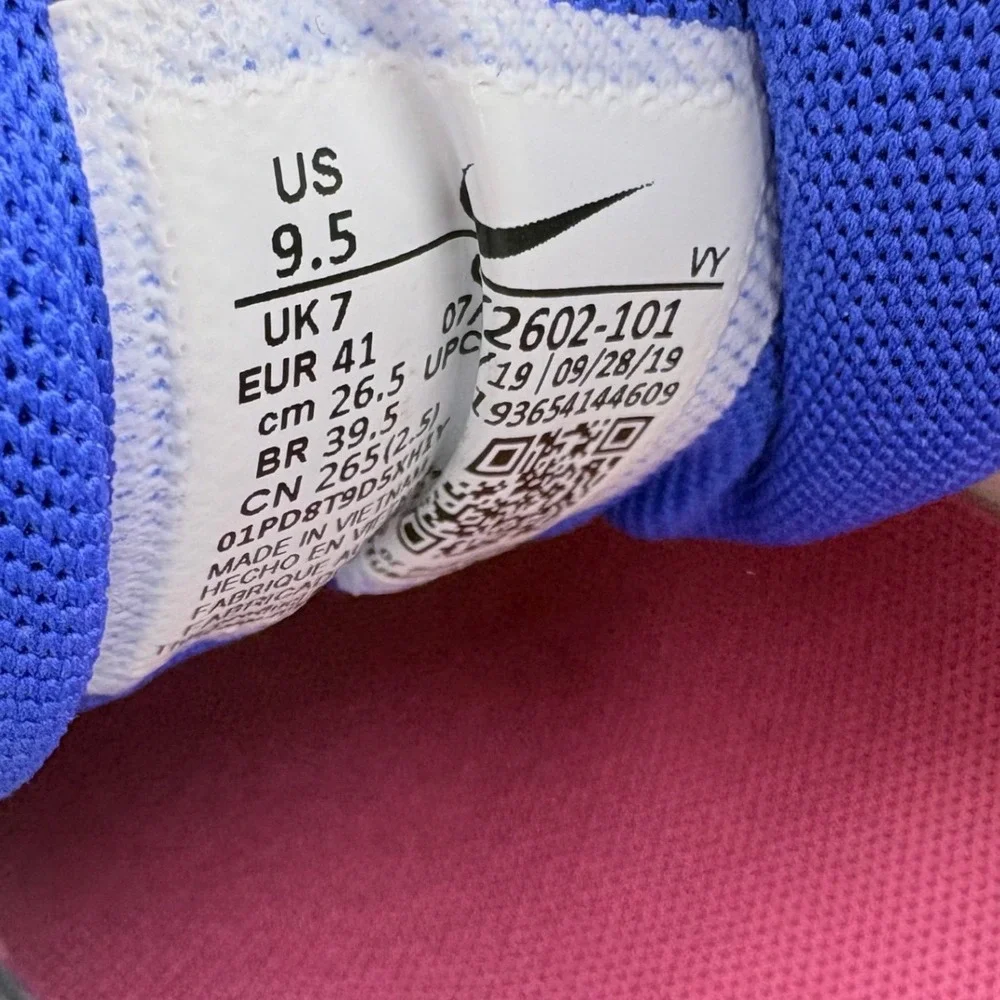 Nike‎ Air Max2 Light Sneakers Womens 9.5 Pink White Blue Retro Running Shoes